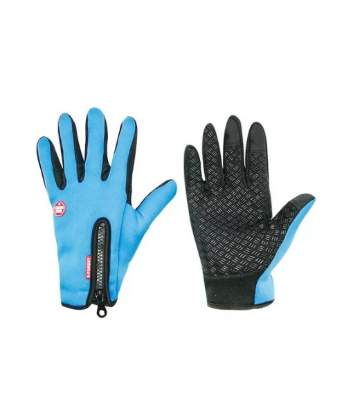 GUANTES TÉRMICOS BICI TOUCH ANTIDESLIZANTE, AZUL, TALLA L - 3