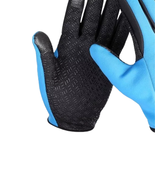 GUANTES TÉRMICOS BICI TOUCH ANTIDESLIZANTE, AZUL, TALLA L - 4