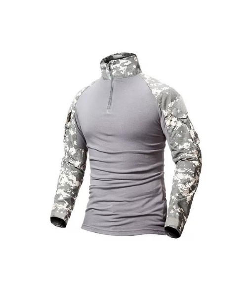 POLERA TÁCTICA COMBAT SHIRT MILITAR AIRSOFT, COLOR ACU, TALLA S - 2