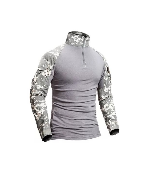 POLERA TÁCTICA COMBAT SHIRT MILITAR AIRSOFT, COLOR ACU, TALLA S - 3