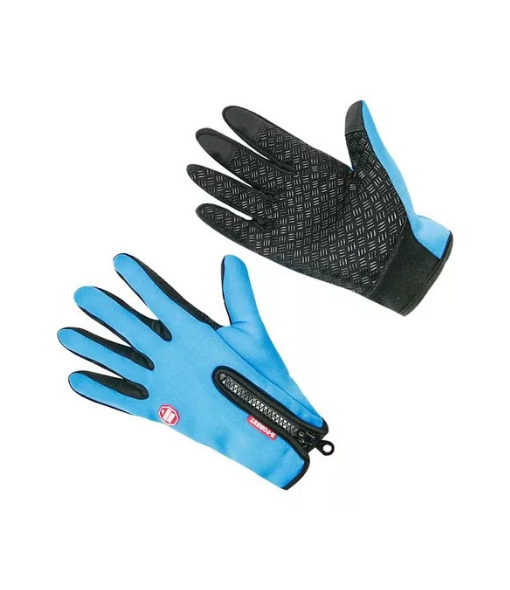 GUANTES TÉRMICOS BICI TOUCH ANTIDESLIZANTE, AZUL, TALLA M - 2