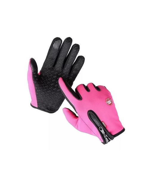 GUANTES TÉRMICOS BICI TOUCH ANTIDESLIZANTE, ROSA, TALLA XL - 2