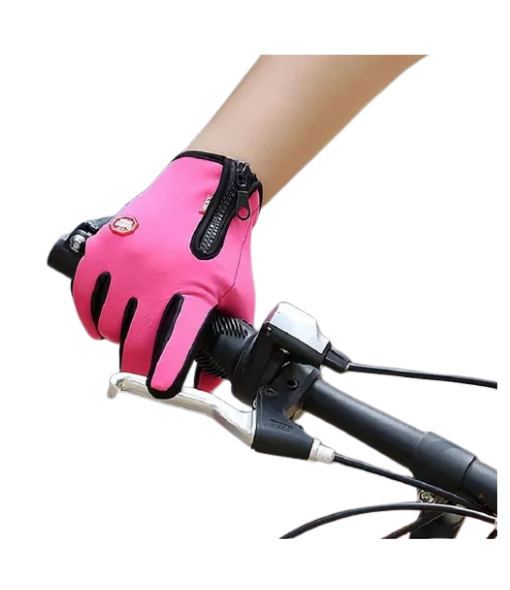 GUANTES TÉRMICOS BICI TOUCH ANTIDESLIZANTE, ROSA, TALLA XL - 3