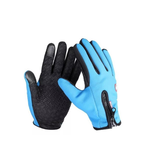 GUANTES TÉRMICOS BICI TOUCH ANTIDESLIZANTE, AZUL, TALLA XL - 1