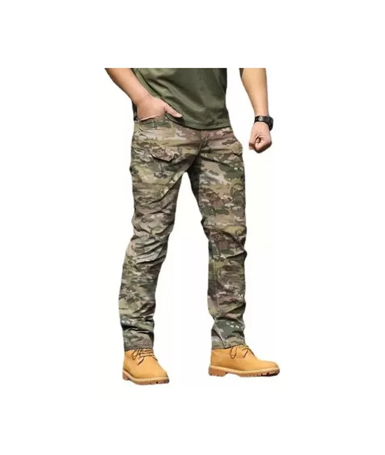 PANTALÓN DE CAMUFLAJE TÁCTICO POLICIAL MILITAR, COLOR MULTICAM, TALLA 4XL - 1
