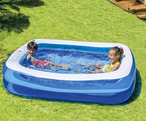 PISCINA INFLABLE RECTANGULAR MULTIFUNCIONAL 120X90X40 CM - 5