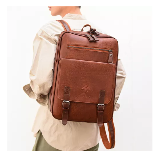 MOCHILA MV MOVAC ELITE URBANA, 22 L, DE CUERO ECOLÓGICO PARA ADULTOS - 7