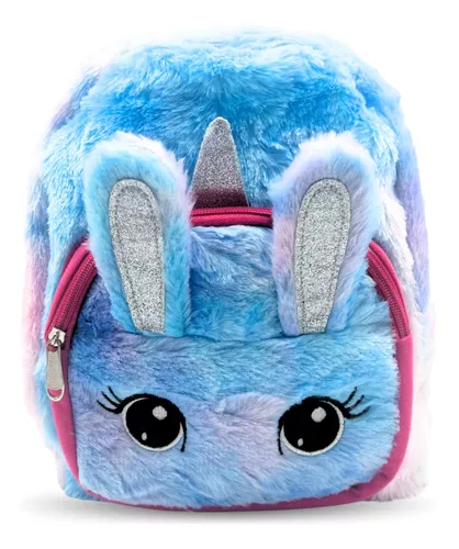 MOCHILA UNICORNIO KAWAII, NIÑA, INFANTIL, PELUDITA - 1