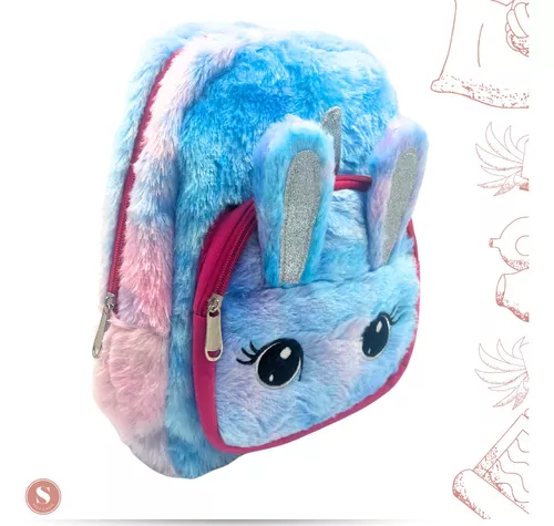 MOCHILA UNICORNIO KAWAII, NIÑA, INFANTIL, PELUDITA - 2