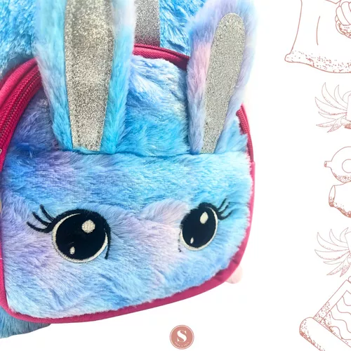 MOCHILA UNICORNIO KAWAII, NIÑA, INFANTIL, PELUDITA - 3