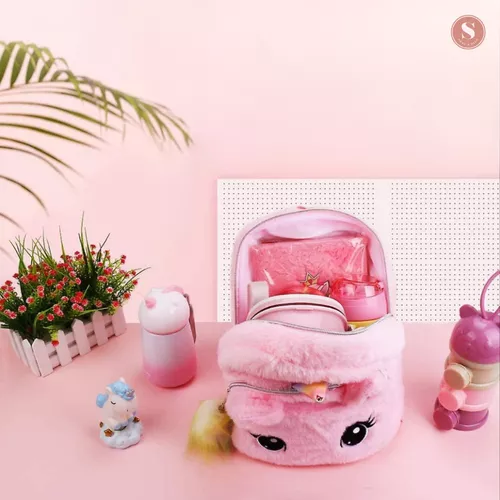 MOCHILA UNICORNIO KAWAII, NIÑA, INFANTIL, PELUDITA - 6