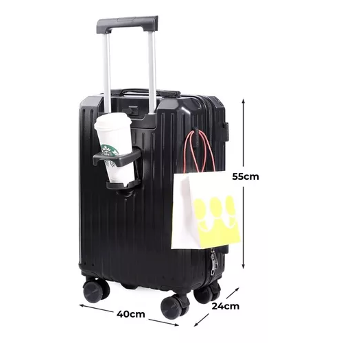 MALETA DE VIAJE, 10 KG, EQUIPAJE DE MANO, PORTAVASOS, CARRY ON - 2