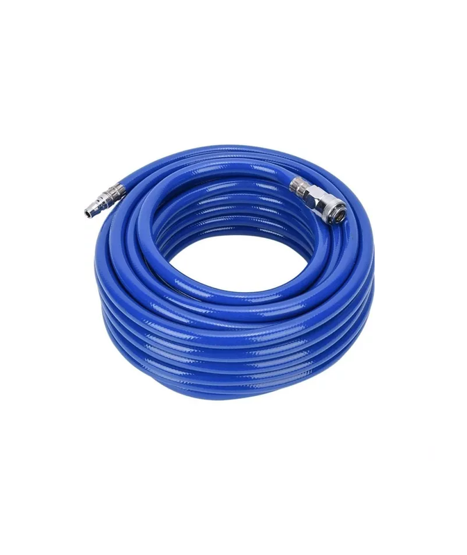 MANGUERA 10 METROS PARA COMPRESOR/AIRE PVC 1/4 AZUL FLOVI - 1