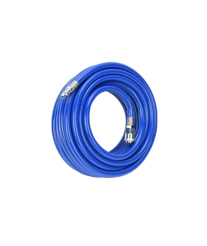 MANGUERA 10 METROS PARA COMPRESOR/AIRE PVC 1/4 AZUL FLOVI - 2