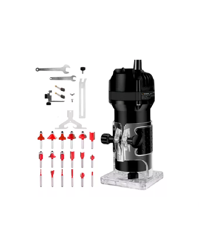 KIT FRESADORA ROUTER TUPI 6-6.35MM 220V 50HZ 550W + 18 FRESAS - 2