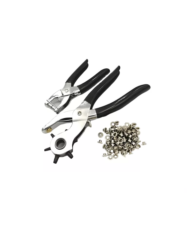 SET ALICATE PERFORADOR CINTURONES SACABOCADOS PARA CUERO PERFORADORA - 2