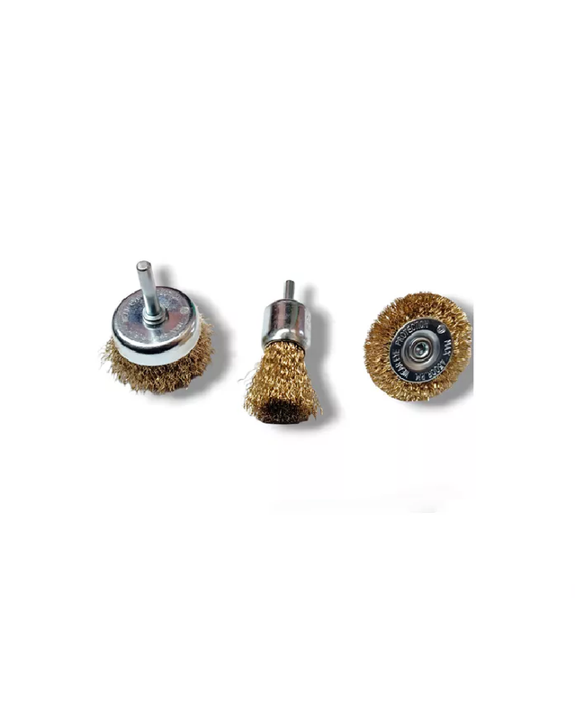 PACK DE 3 GRATÁS ESCOBILLAS DE ACERO PARA TALADRO - 4