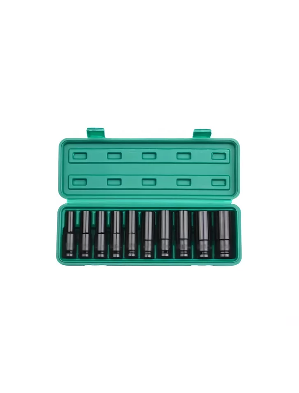 JUEGO SET DADOS DE IMPACTO 1/2 10 PIEZAS 10 A 24 MM - 1