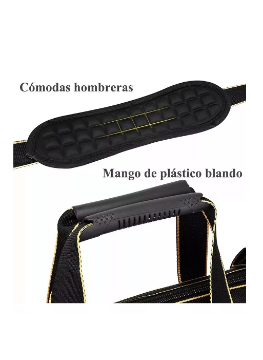BOLSA DE HERRAMIENTAS PARA ELECTRICISTA, MOCHILA ORGANIZADOR, COLOR EN COLOR NEGRO - 5
