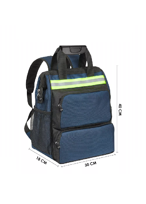 MOCHILA PORTA HERRAMIENTAS MULTIFUNCIONAL PARA ELECTRICISTA, COLOR EN COLOR NEGRO - 2