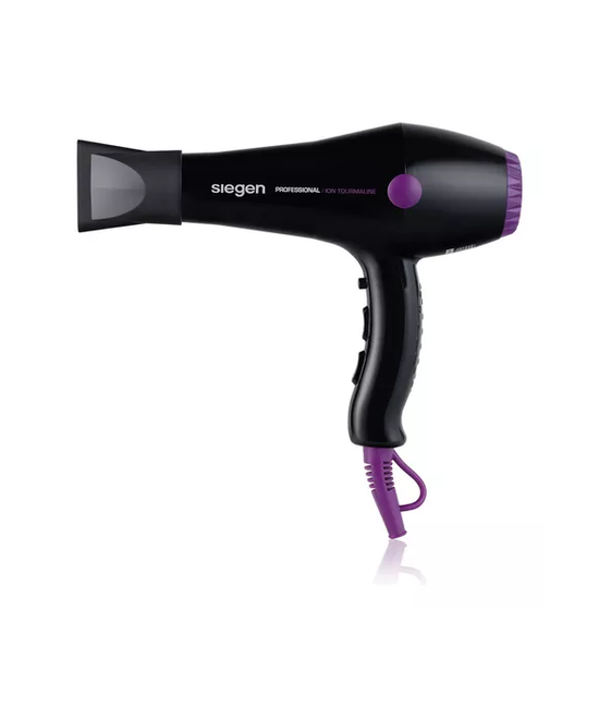 SECADOR DE PELO SIEGEN SG-3049 2 VELOCIDADES 2000W, COLOR EN COLOR NEGRO - 2