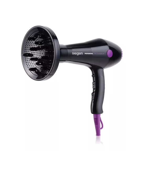 SECADOR DE PELO SIEGEN SG-3049 2 VELOCIDADES 2000W, COLOR EN COLOR NEGRO - 4