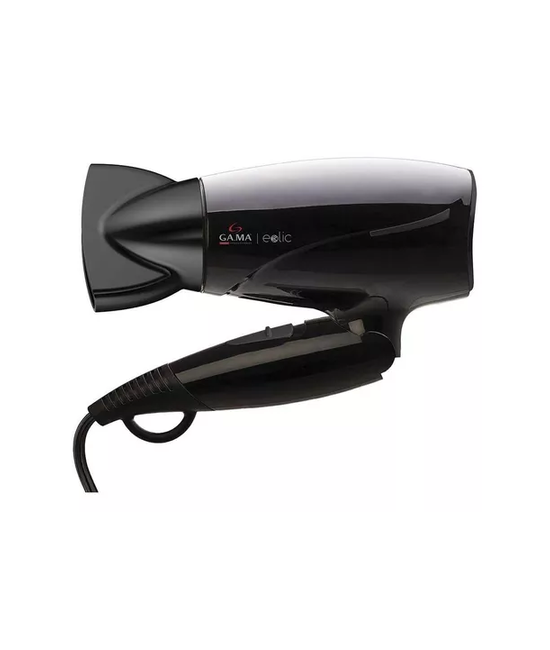 SECADOR GAMA EOLIC TRAVEL ION TURMALINA PLEGABLE COMPACTO, COLOR EN COLOR NEGRO - 1
