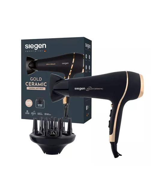 SECADOR DE PELO SIEGEN SG-3035, COLOR EN COLOR NEGRO - 1