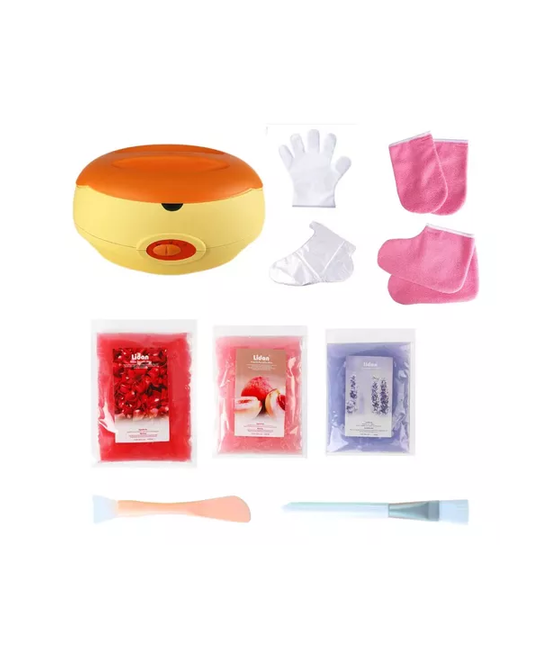 GENÉRICO KIT DE DEPILACIÓN OLLA + PARAFINA + GUANTE, COLOR EN COLOR BLANCO