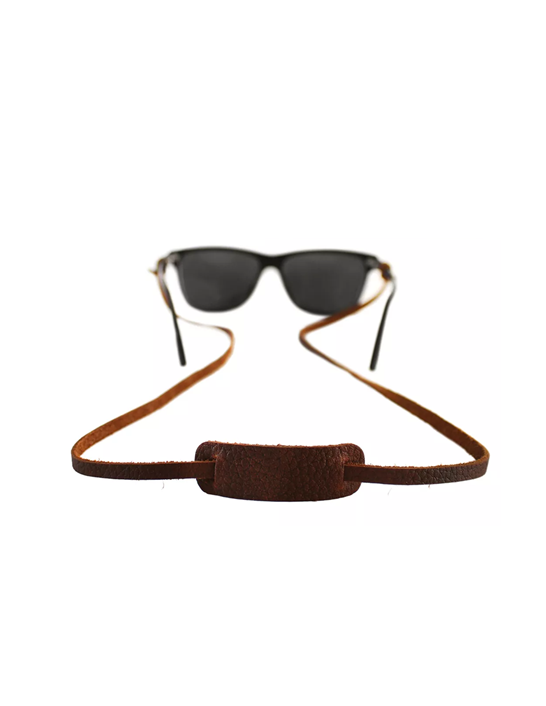 STRAP CUERO SUJETADOR STRAP PARA LENTES, COLOR EN COLOR CAFE - 2