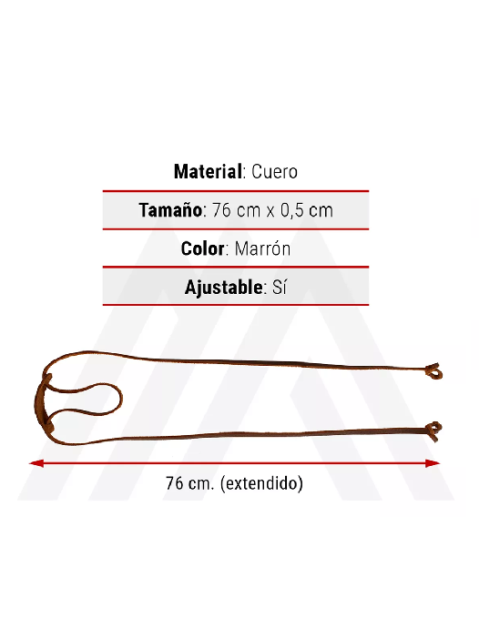 STRAP CUERO SUJETADOR STRAP PARA LENTES, COLOR EN COLOR CAFE - 3
