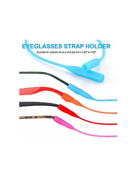 5 STRAPS LENTES SILICONA AJUSTABLE CON GANCHOS ANTICAÍDA - 5