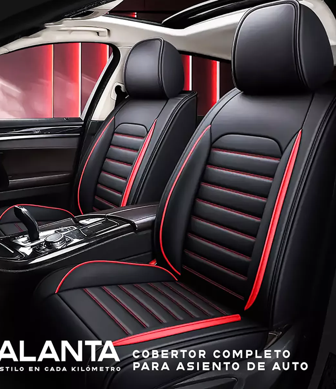 FUNDA CUBRE ASIENTO ECOCUERO GALANTA SET 5 ASIENTOS, COLOR LUXURY - 3