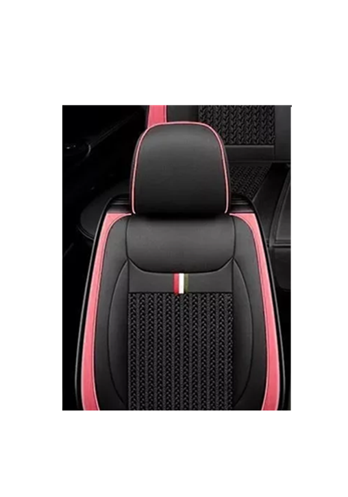 KIT FUNDA CUBRE ASIENTO CUERO AUTO PREMIUM LUXURY, COLOR EN COLOR NEGRO - 1