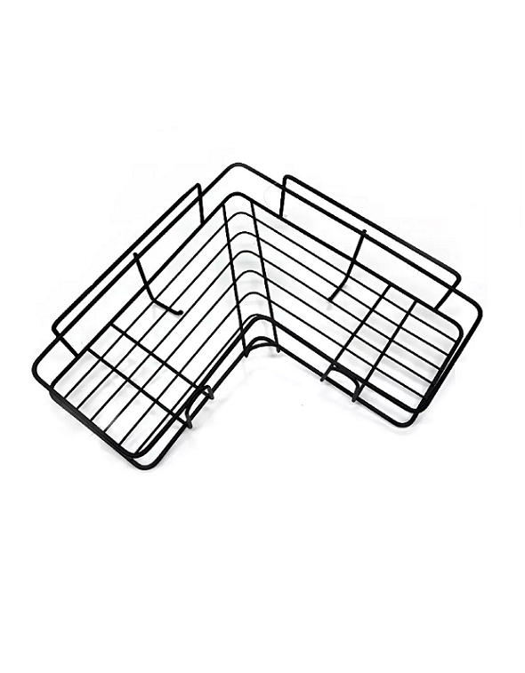 ESTANTE ESQUINERO DE DUCHA REPISA ORGANIZADORA MULTIUSO EN COLOR NEGRO - 1