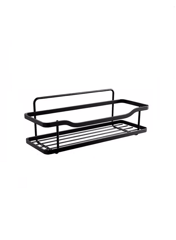 ORGANIZADOR DE DUCHA REPISA BAÑO ADHESIVO SET DE 2 INOXIDABLE EN COLOR NEGRO - 1