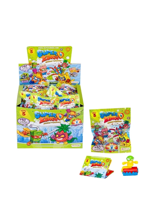 SUPERZINGS PACK CAJA FIGURAS COLECCIONABLES SERIE VERDE - 4