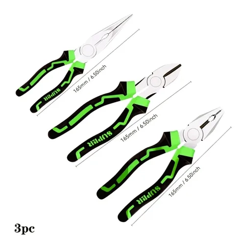 SET ALICATES UNIVERSALES GENE RICA 3 PIEZAS (8, 6, 6) - 3