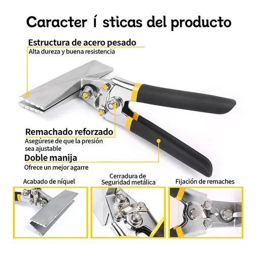 ALICATE 15CMX20.7CM PINZA DOBLADORA LAMINA NEGRA METALCON - 4