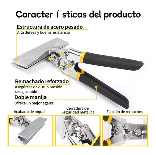 ALICATE 15CM DOBLADORA DE LAMINA Y CHAPA UNIVERSAL - 4
