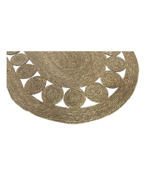 ALFOMBRA REDONDA YUTE NATURAL 120CM DIAMETRO - 3