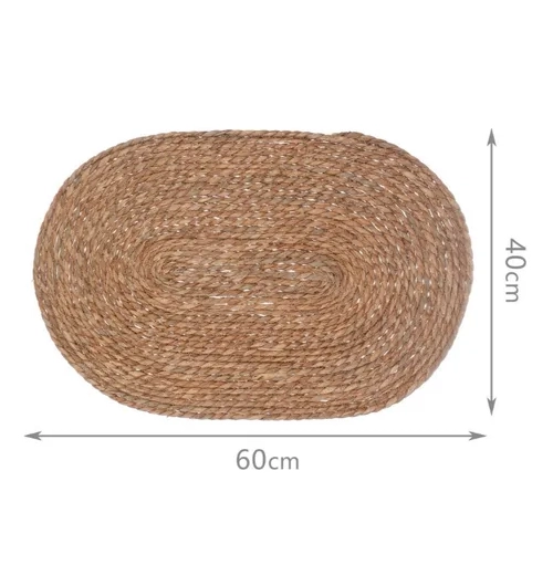 ALFOMBRA REDONDA YUTE 100CM PARA DECORACION EXTERIOR - 2