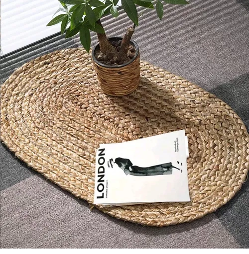 ALFOMBRA REDONDA YUTE 100CM PARA DECORACION EXTERIOR - 3