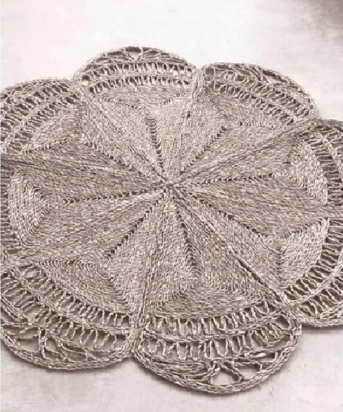 ALFOMBRA REDONDA YUTE 100CM - 1