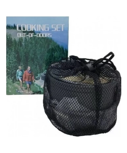 JUEGO DE OLLAS PARA CAMPING ALUMINIO LIVIANAS PRACTICA SY200 - 8