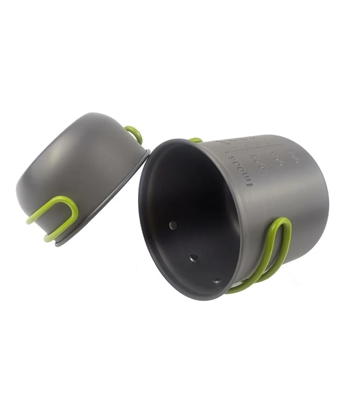SET OLLAS CAMPING 6 PIEZAS CON CUBIERTOS Y ESTUCHE - CUKIN - 7