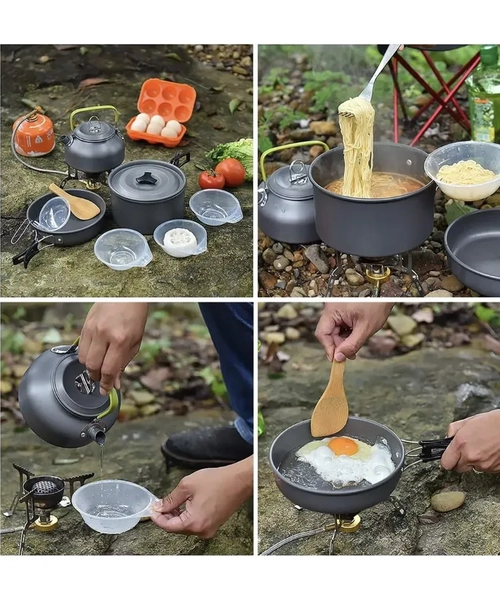 SET OLLAS OUTDOOR CAMPING COCINILLA - 6