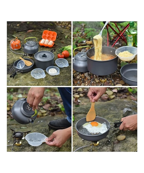 SET OLLAS CAMPING OLLA PARA COCINILLA CAMPING OLLA CAMPING - 6