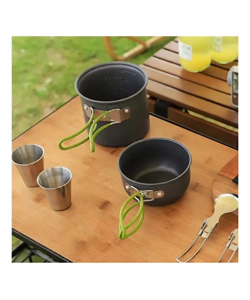 SET OLLAS DE CAMPING PORTATIL CAMPING OLLAS OUTDOOR TREKKING - 5