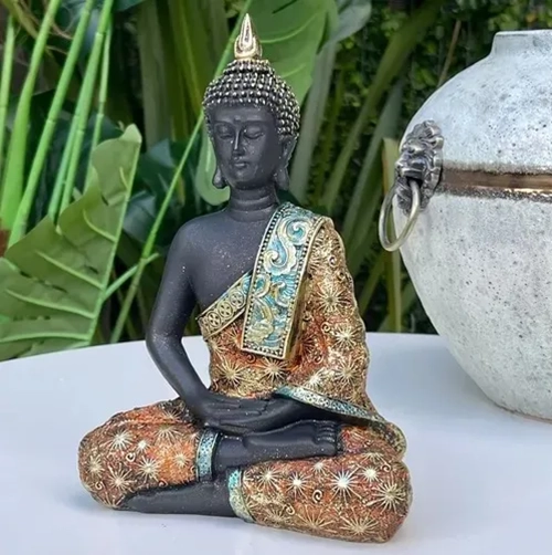 BUDA MEDITACION FIGURA DECORATIVA - 3